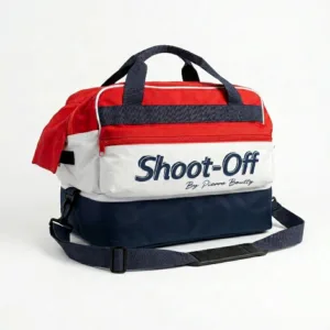 Sac Ball Trap avec compartiment 200 cartouches - Bleu/.Blanc/Rouge